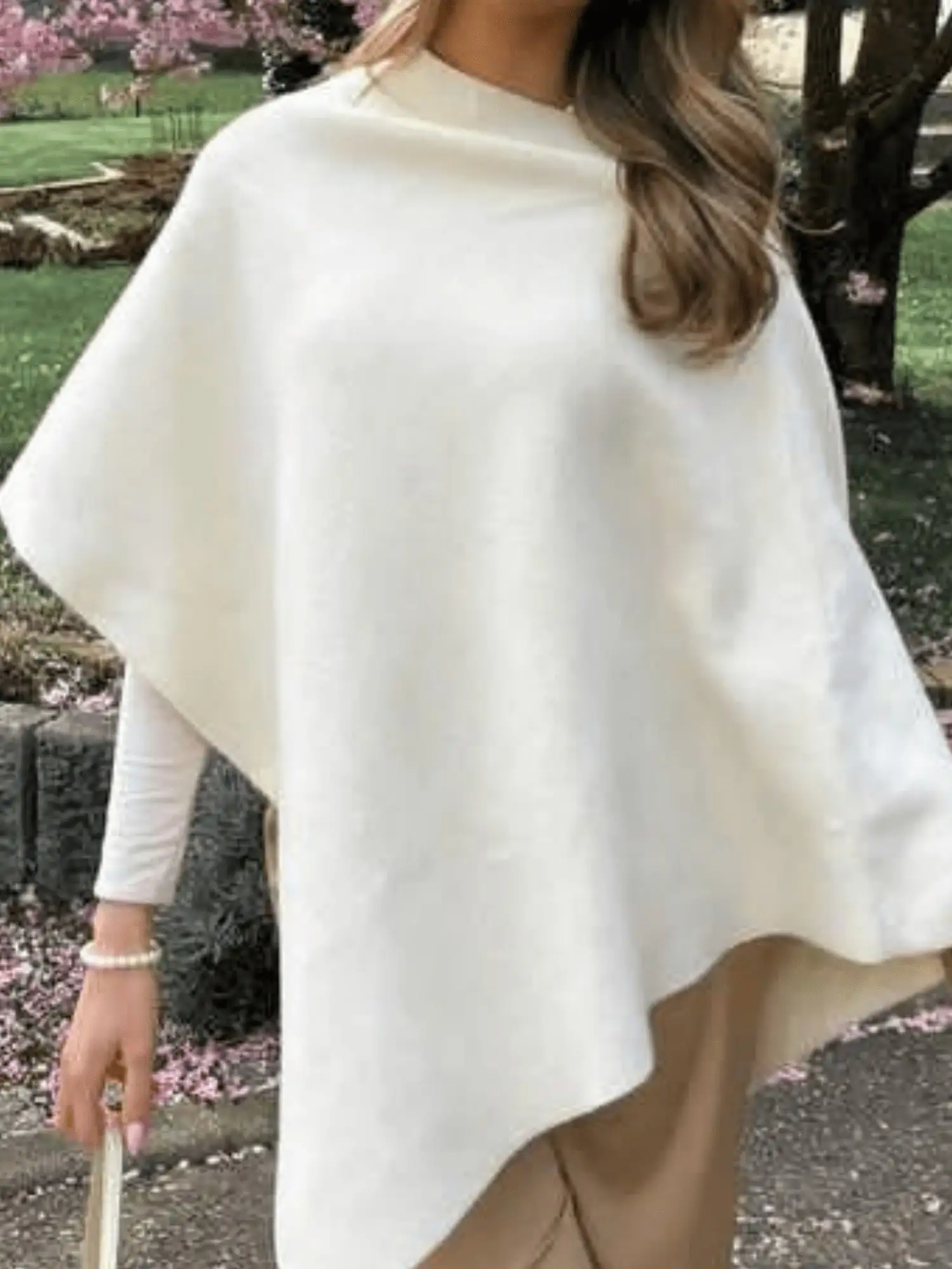 

Women Boho Y2K Knitted Poncho Shawl Irregular Loose for Party Wedding Daily