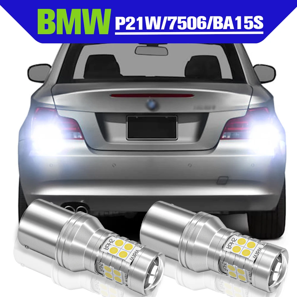 

Reverse Light Accessories 2x LED P21W BA15S Backup Lamp For BMW E87 F20 F21 F45 F23 F22 F87 F46 E63 E64 E38 Z3 Z4 E86 E85 Z8 E52