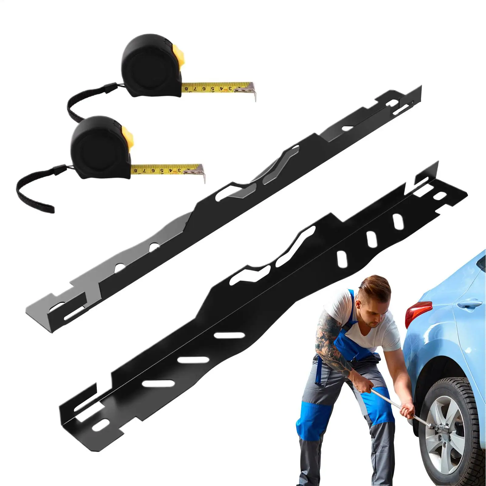 

Wheel Alignment Tool Plate 1pc Stainless Steel Wheel Toe Alignment Plates Heavy-Duty Automotive Front-End Tool for Car Truck Atv