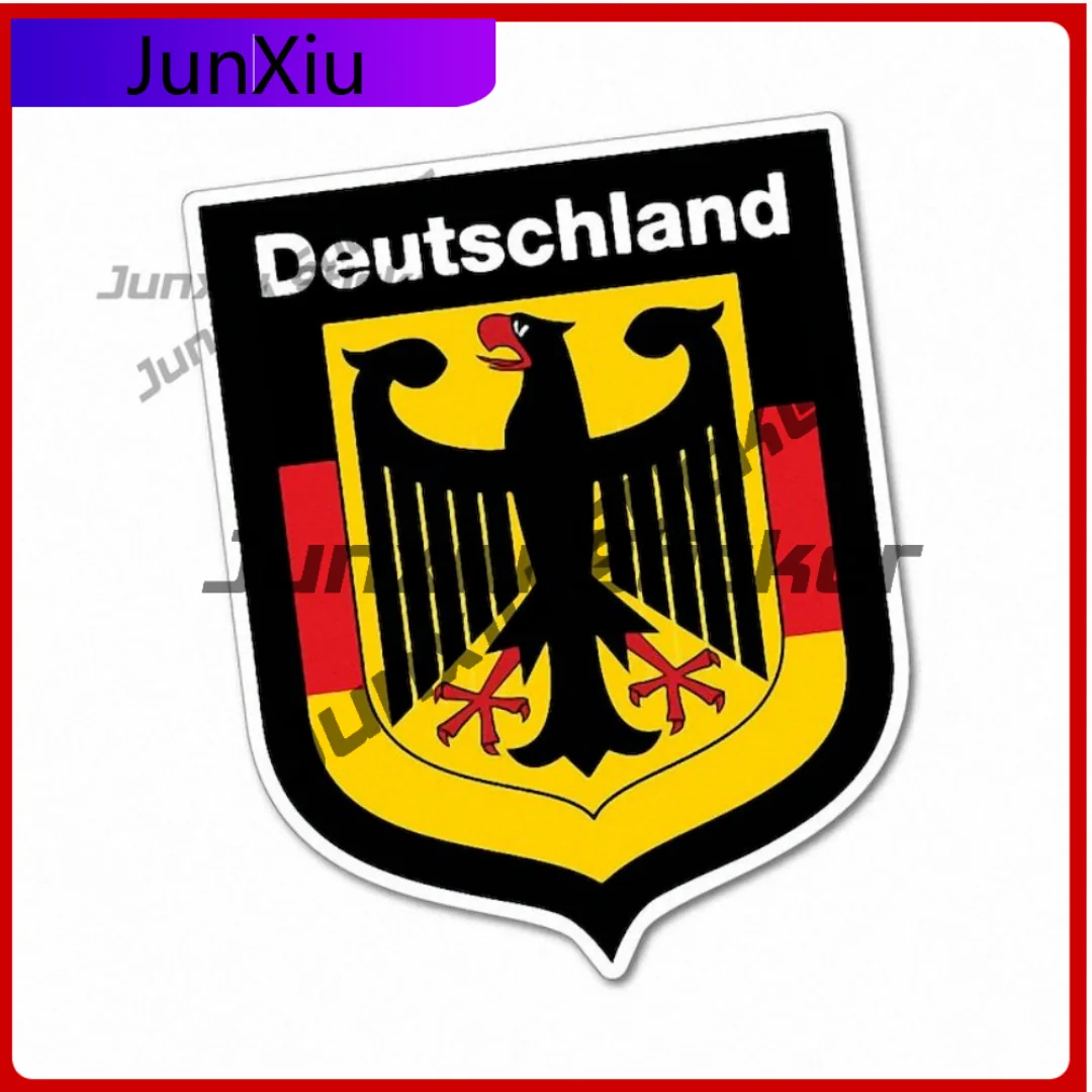 

German Shield Deutschland Sticker Decal Germany Heritage National Pride Unity Durable Heavy Duty Vinyl Decal For Fridge Laptop