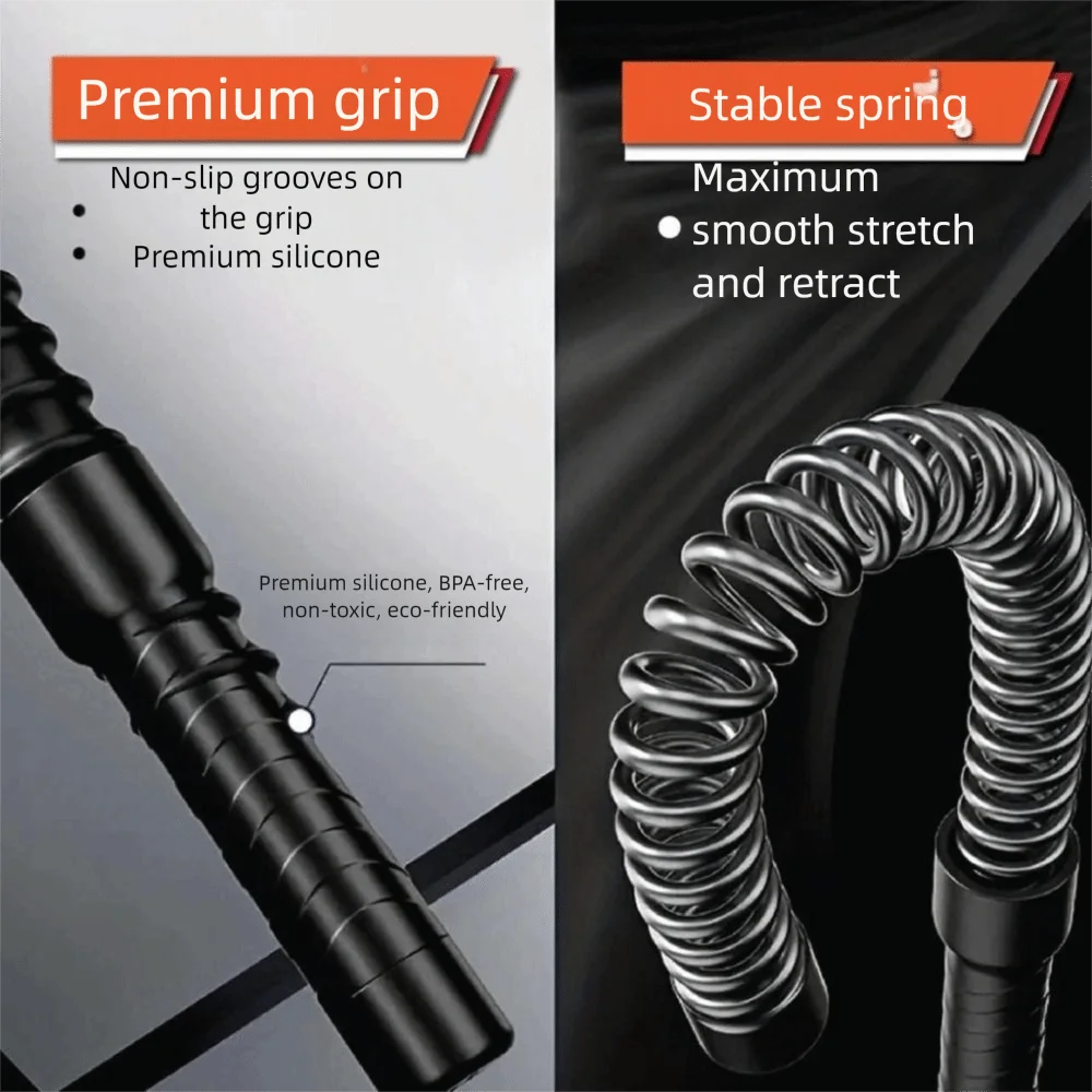 

Replacement Spring Gym Battle Rope Stainless Steel Non Slip Cordless Battle Rope Durable Rebound Arm Strength Rope