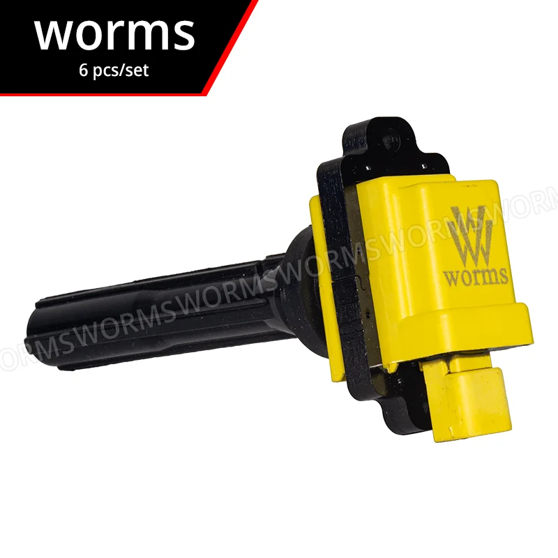 Worms High Performance Ignition Coilr Racing Coil Pack 6Pcs For 1999-2005 Suzuki Grand Vitara 2.5L V6 катушка зажигания