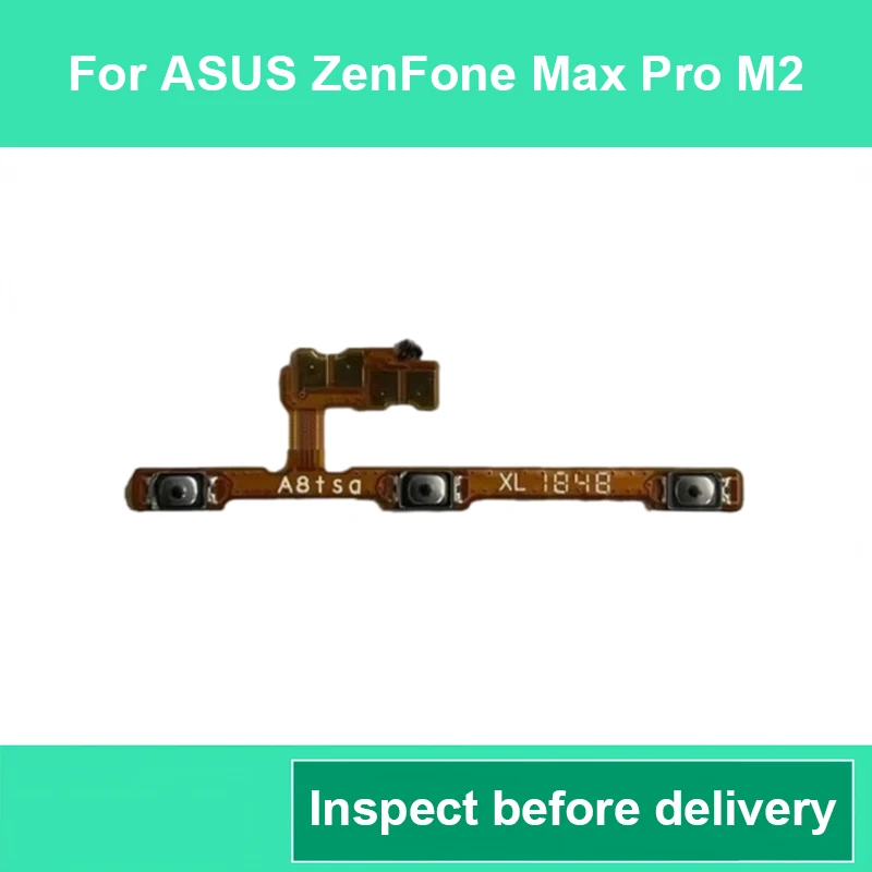 On Off Power Volume Button Flex Cable For ASUS ZenFone Max Pro M2 ZB630KL ZB631KL X01BDA Replacement Repair Parts