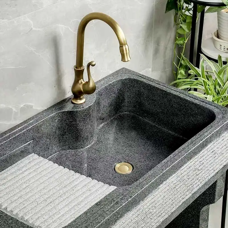 

Antique Bronze Kitchen Faucets 360 Rotate Cold and Hot Mixer Tap Swivel Spout Water Mixers Single Handle Vessel Sink Faucets 91