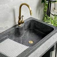 Antique Bronze Kitchen Faucets 360 Rotate Cold and Hot Mixer Tap Swivel Spout Water Mixers Single Handle Vessel Sink Faucets 91