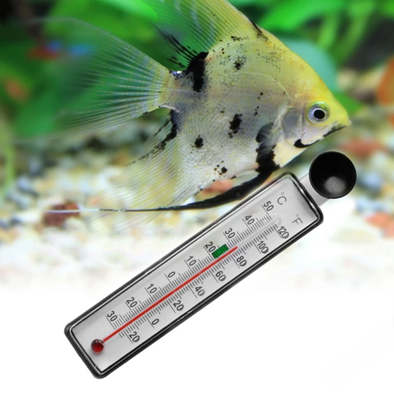 Aquarium Digital Thermometer Fish for Tank Thermometers Large Numbers No Messy Wires Suck Inside of Terrariu