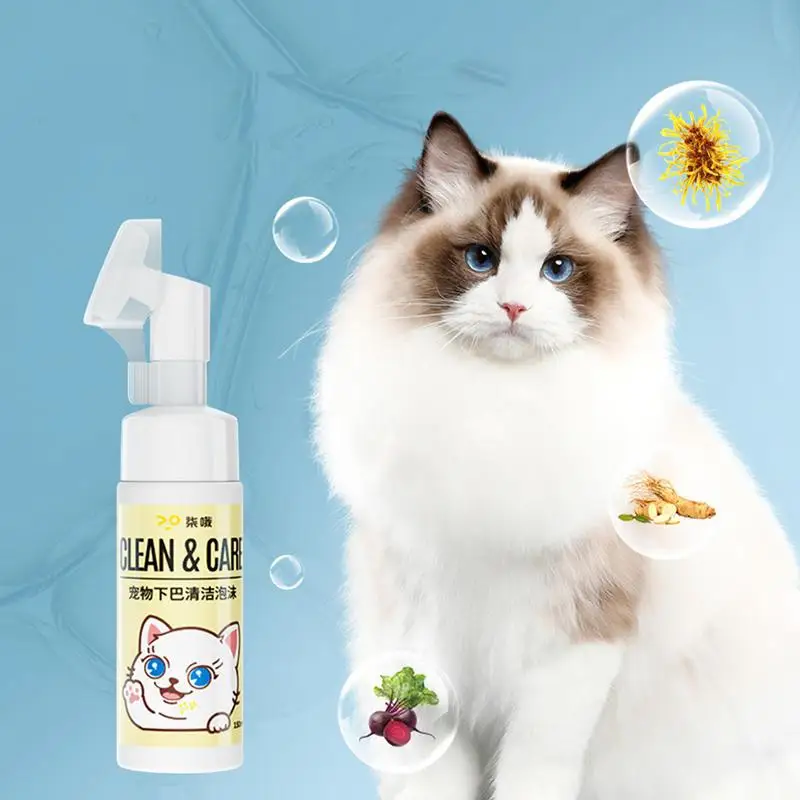 Pet Dry Cleaning Foam 150ml Cat Dry Shampoo Waterless Dry Shampoo For Pets With Massage Brush Head Dog Hair Cleaning Foam