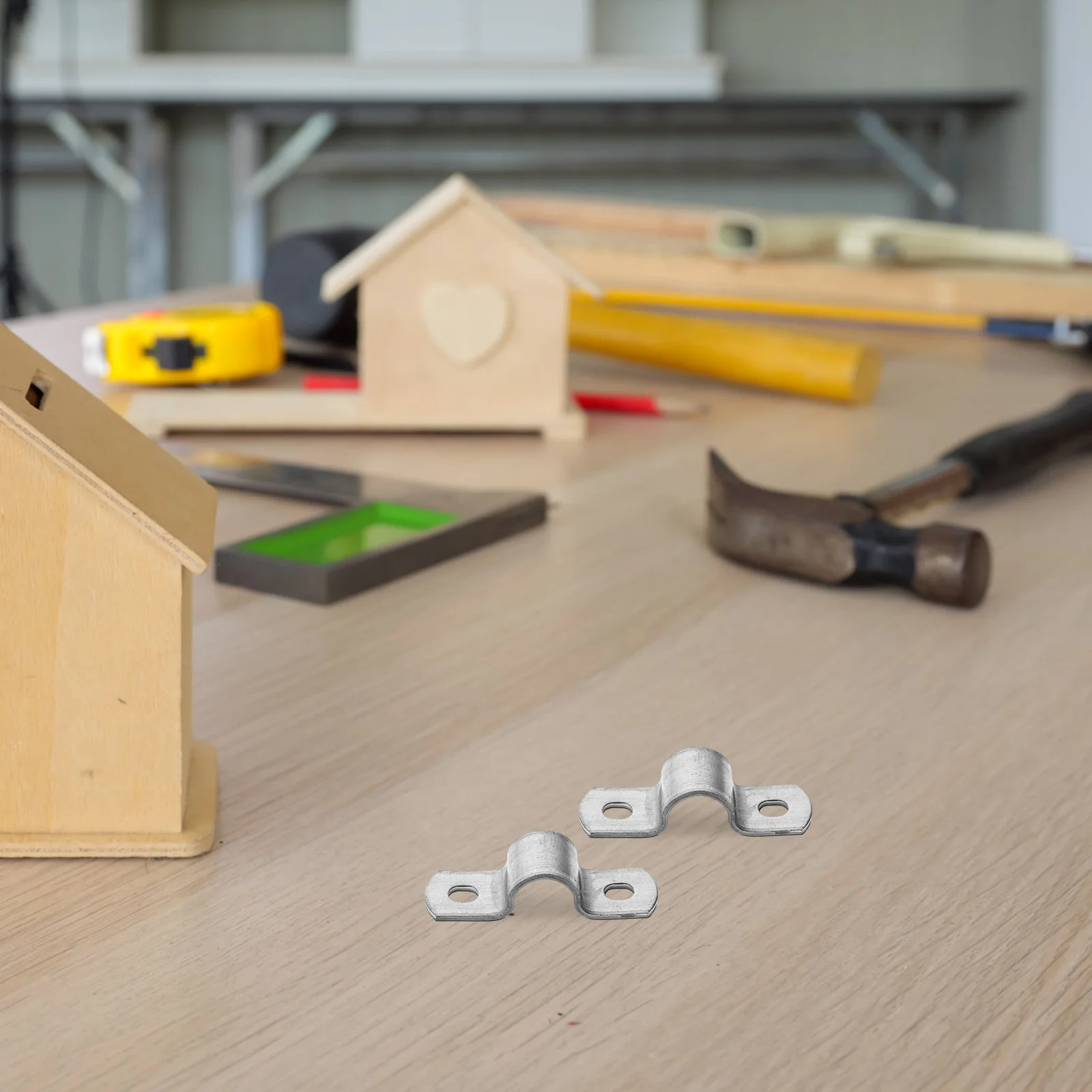 

10Pcs Wire Clip Set U Shaped Combination Pipe Clamps Metal Fastener for Rv Water Pipes Billboard Mounting U Tube Strap Clips