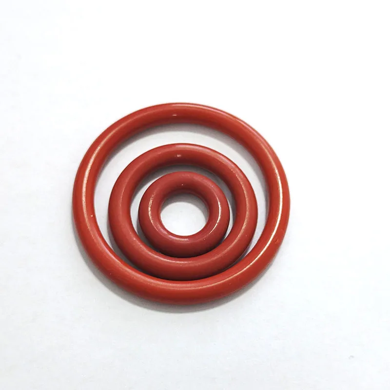 عالية الجودة سيليكون أحمر VMQ O-حلقة سمك 3.5 مللي متر طوقا الغذاء الصف ختم مقاوم للماء العزل المطاط سيليكون 10x3.5mm #4