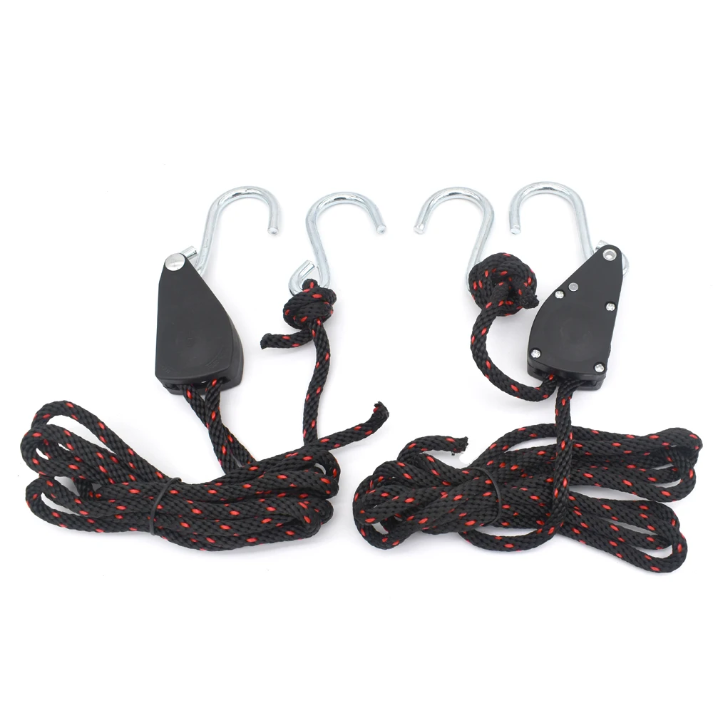 1/4" Inch Heavy Duty Rope Hanger Lifting Rope Plant Growth Tent Lanyard Lamp Hanging 2Pcs