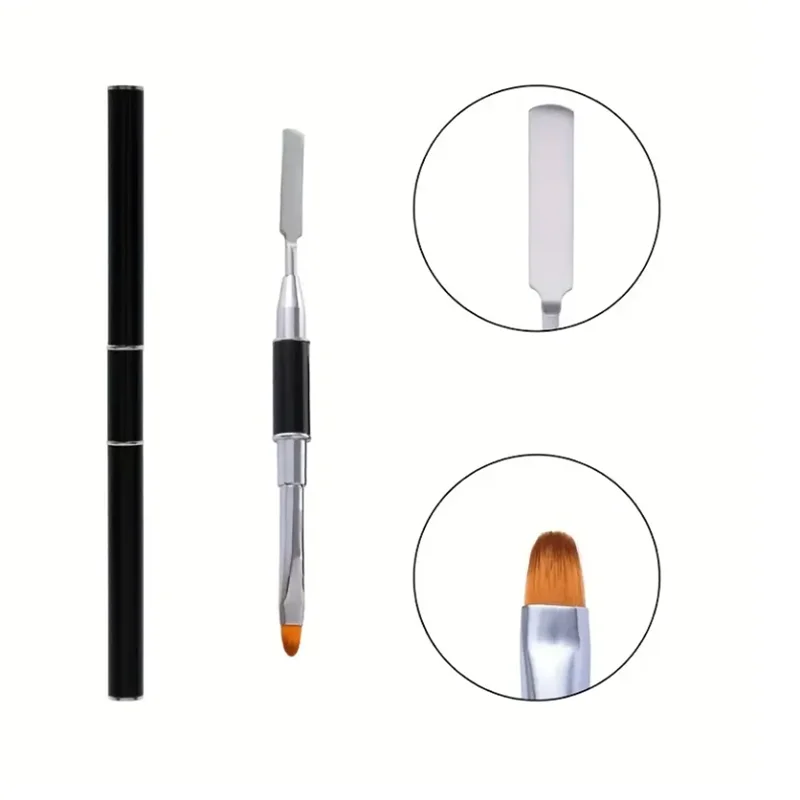 Nieuwe Gel Brush & Picker 2 in 1 Ontwerp Nagelborstel en Spatel Gel Nagelborstel Tool voor Acryl Nagels Extension Gel 2026