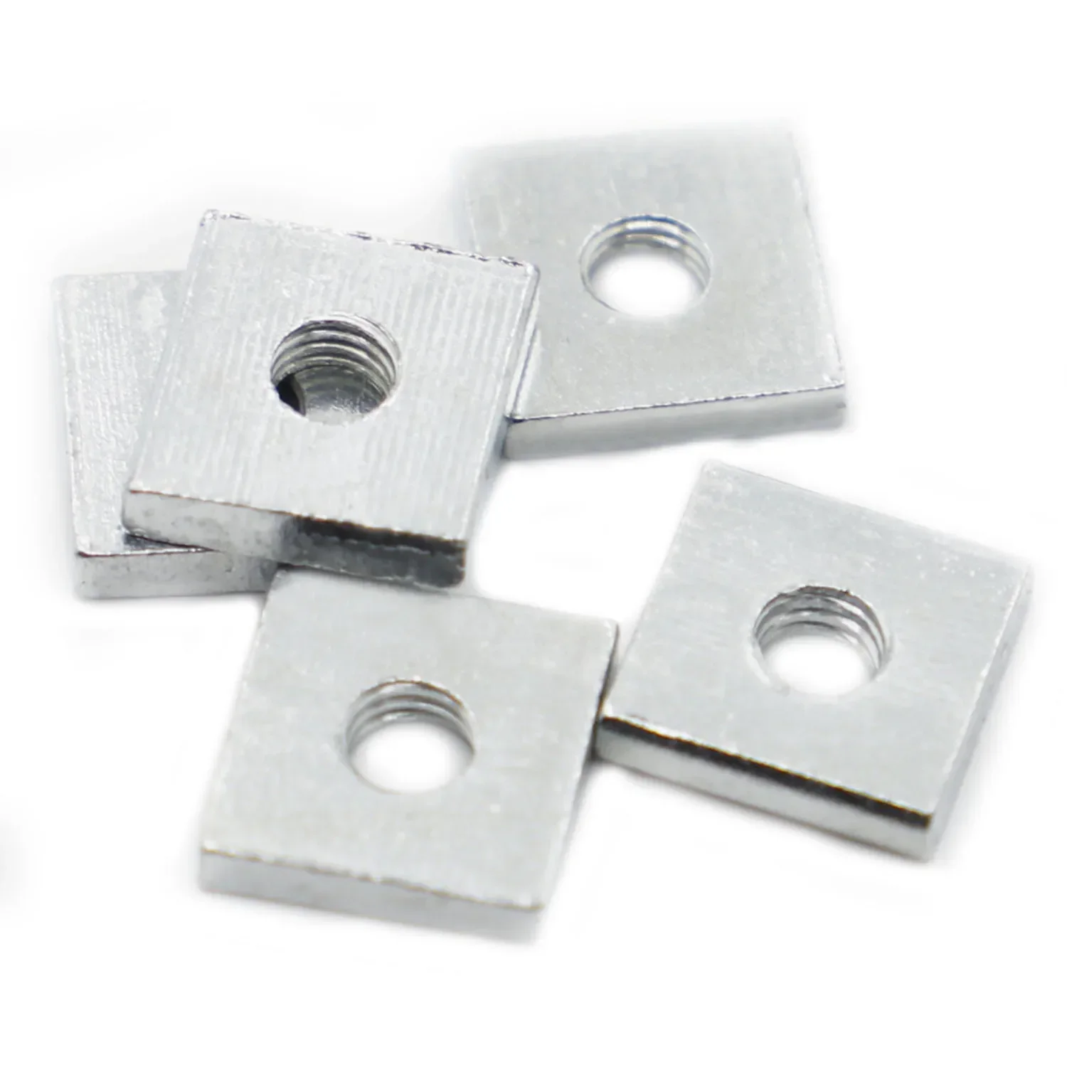 DIN562 Square Nut M3 M4 M5 M6 Carbon Steel Galvanized Zinc Plated Thin Quadrangle Block