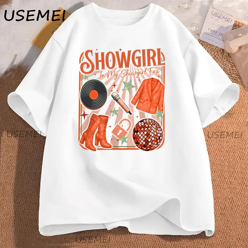 Showgirl T Shirt for Fan Women Men Orange Show Girl T-Shirt Concert Casual Cotton Short Sleeve Tshirt Harajuku Female Clothing