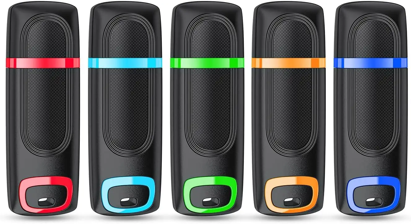 USB 3.0 Flash Drive 16GB 5 Pack, High Speed Memory Stick Thumb Drive for Data Storage and Backup, Multicolor