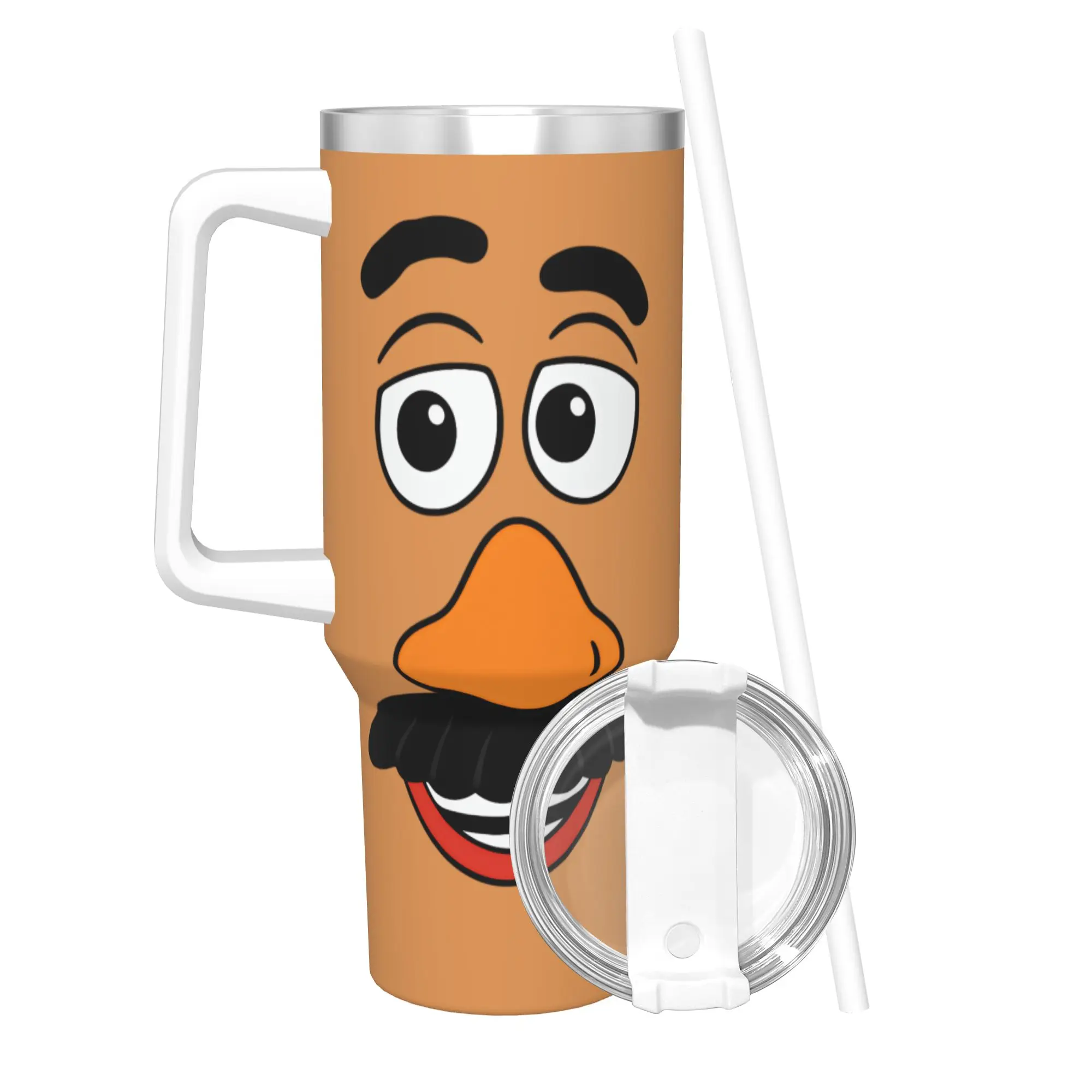 

Стакан для картофельного лица «История игрушек», термочашка с вакуумной изоляцией и соломенной крышкой, офисная домашняя кружка, бутылка для воды