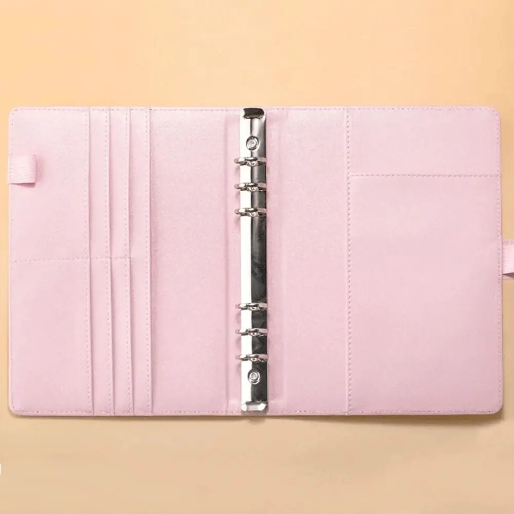 Colorful 100 Envelope Challenge Notebook Loose-leaf PU Leather 100 Day Challenge Budget Binder Magnetic Clasp Multi Pockets