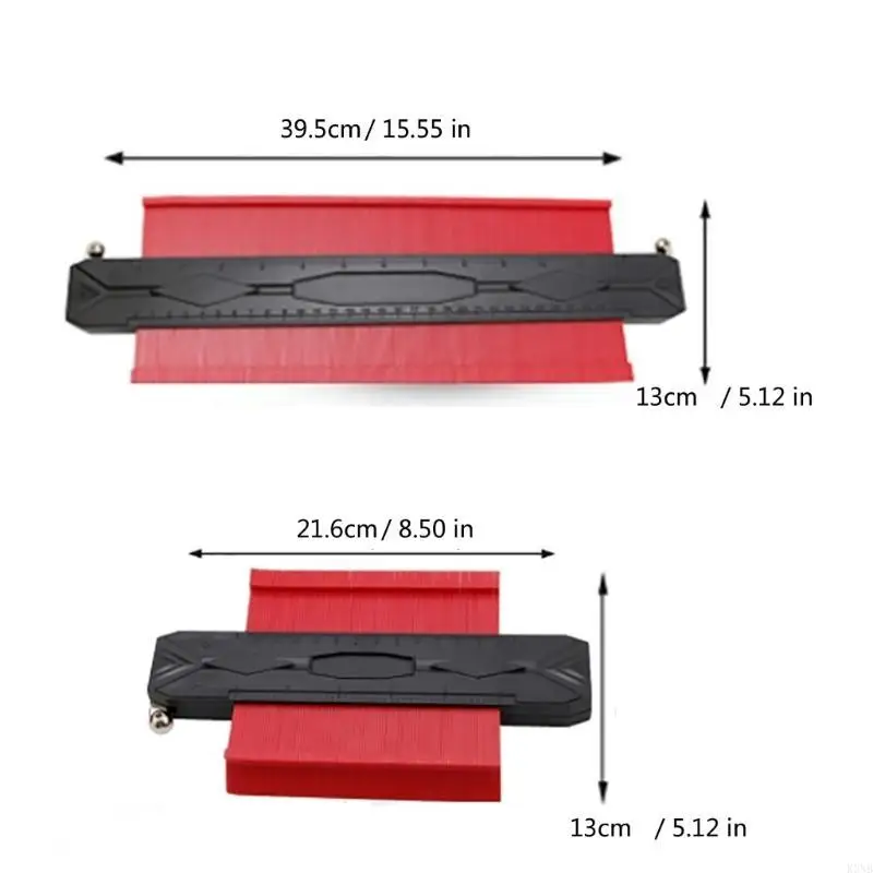 Ferramenta medidor contorno K3NB com trava metal 5 polegadas 12 polegadas para forma irregular