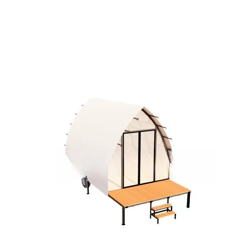 Tent dining leisure Internet celebrity clock in creative tent hotel seaside Gobi resort town B & B