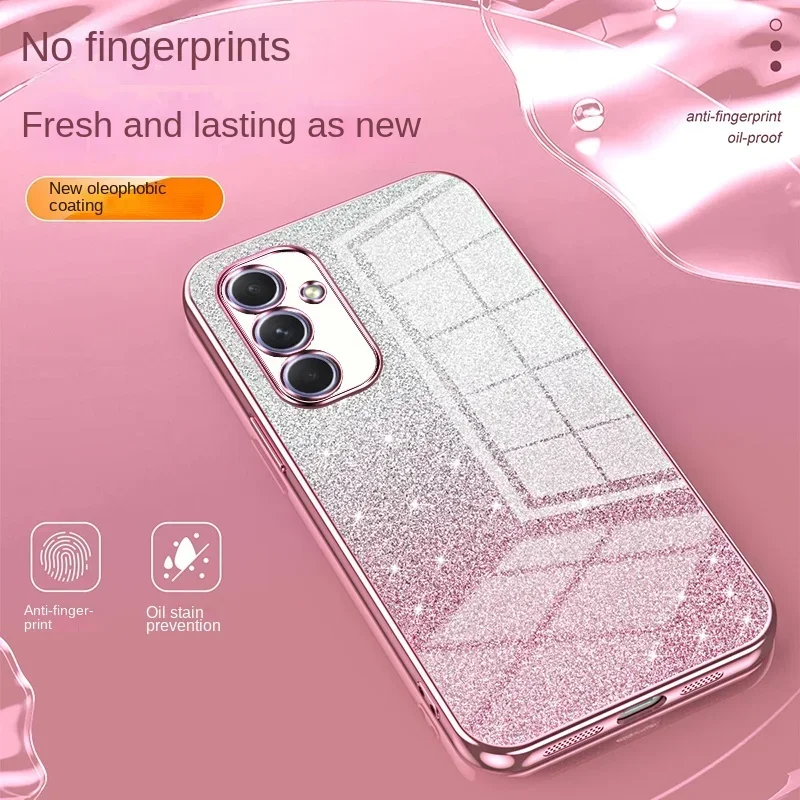 Glitter Plating Case For Samsung Galaxy A15 A25 A35 A55 A05 A05S A54 A34 A14 A24 A04S A13 A53 A23 A33 A12 A52 A72 Back Cover - náhled 5