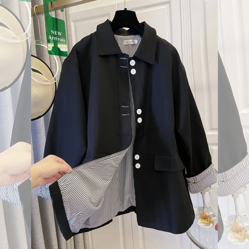 

Повседневная короткая куртка-тренч с длинными рукавами, шикарные короткие удобные модные корейские винтажные топы для женщин