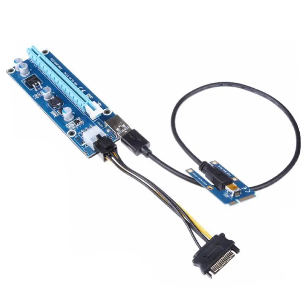Do laptopa Mini PCI-E do PCI-E x16 Riser zewnętrzna karta graficzna + 60 kabel USB do laptopa