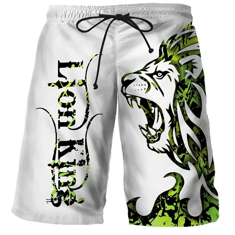 3D-Druck Tier-Löwen-Sport Schnelltrocknende Atmungsaktive Herren- und Damenhose Outdoor-Lauf-Fitness Lockere Streetwear Lässige Urlaubs-Übergrößen-Shorts – Detail 6