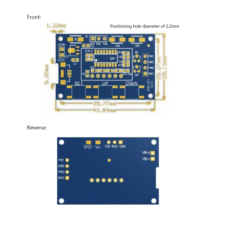 2-way PWM Pulse Frequency Duty Cycle Adjustable Module Square Wave Rectangular Wave Signal Generator Driven by Stepper Motor