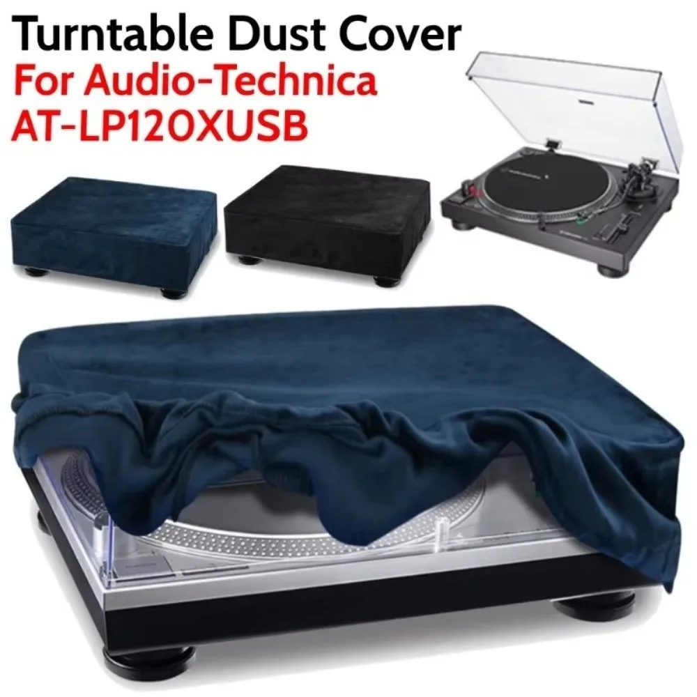 

Foldable Record Player Storage Cap High Elasticity Dust-proof Turntable Protective Cover Ultra-soft for Audio-Technica AT-LP120