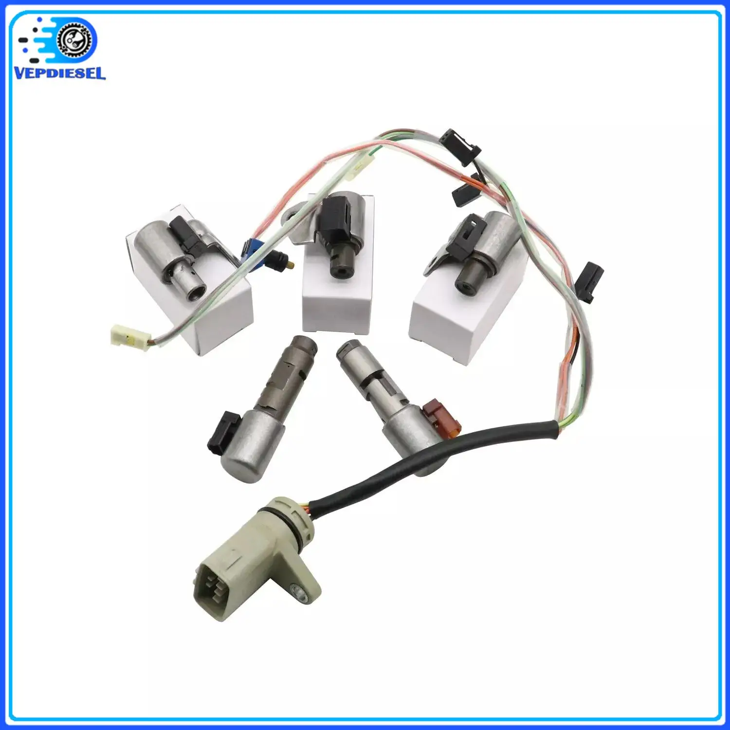 1pc New Transimission Solenoid Kit With Harness U340E U341E U341F For Toyota Corolla 2000-On 1.5L 1.8L w/ 6 Months Warranty