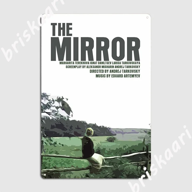 Mirror Tarkovsky Movie Poster Metal Sign Wall Decor Club Bar Cinema Living Room Retro Tin Sign Poster