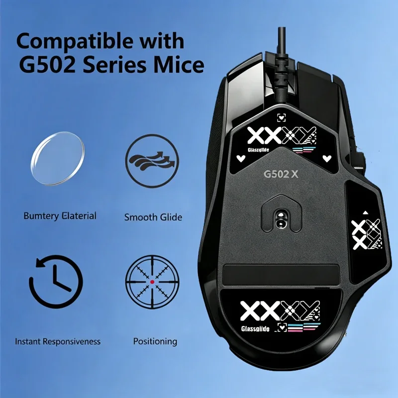 Mouse Skates Pads Compatible with Logitech G502 X Wired / G502 X Wireless Gaming Mouse Feet Replacement