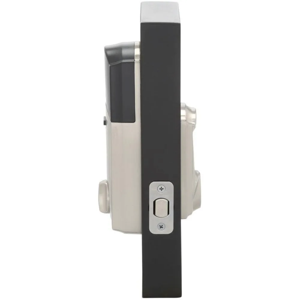 Schlage Lock Company Connect Camelot Touchscreen-Riegel aus satiniertem Nickel mit Alarm