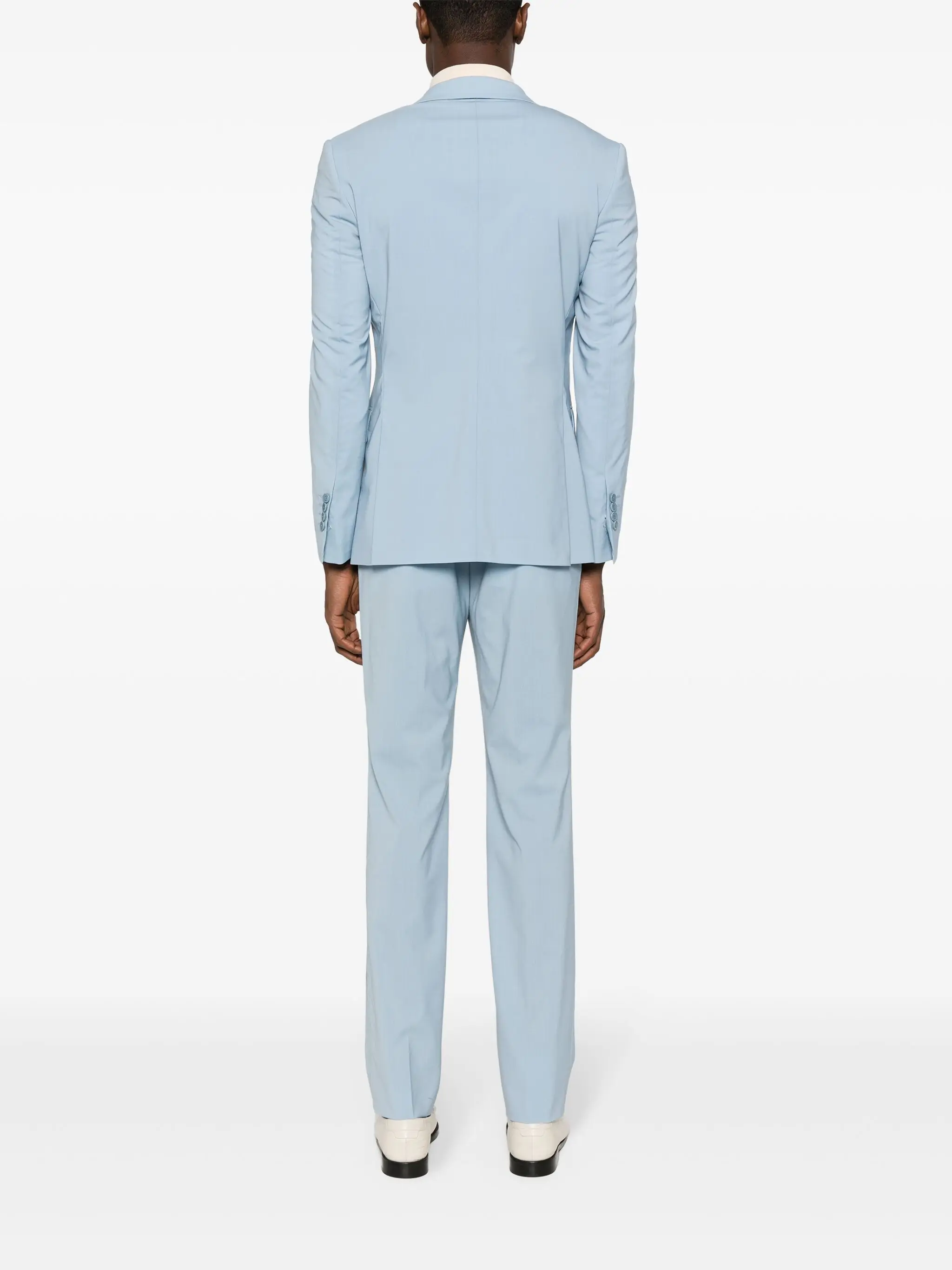 Ensemble de costumes bleu clair pour hommes, 2 pièces, Blazer + pantalon, veste de smoking en coton pour mariage, manteau formel pour le bureau et les affaires, tapis rouge