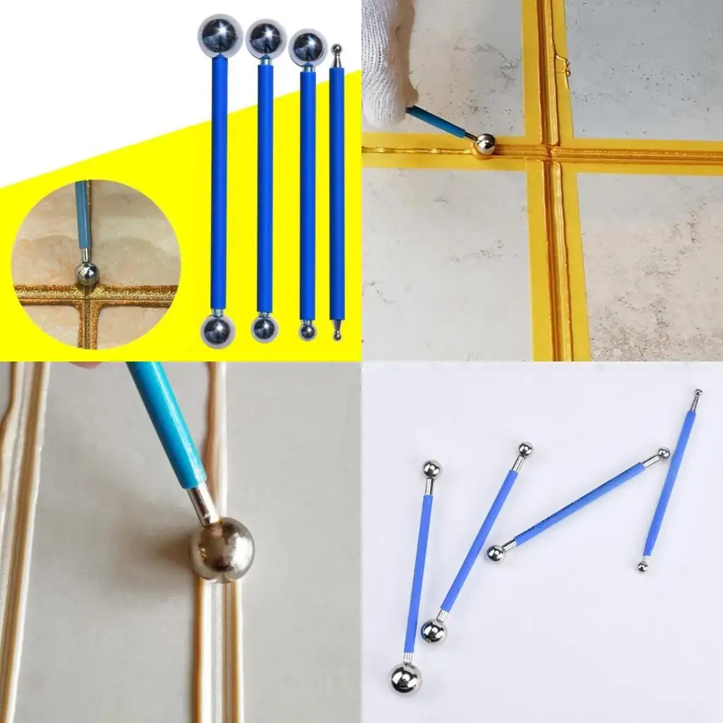 

Y1UD 4x/Set Tile Caulk Finishing Tool Concrete Countertop Caulking Tool for Bathroom
