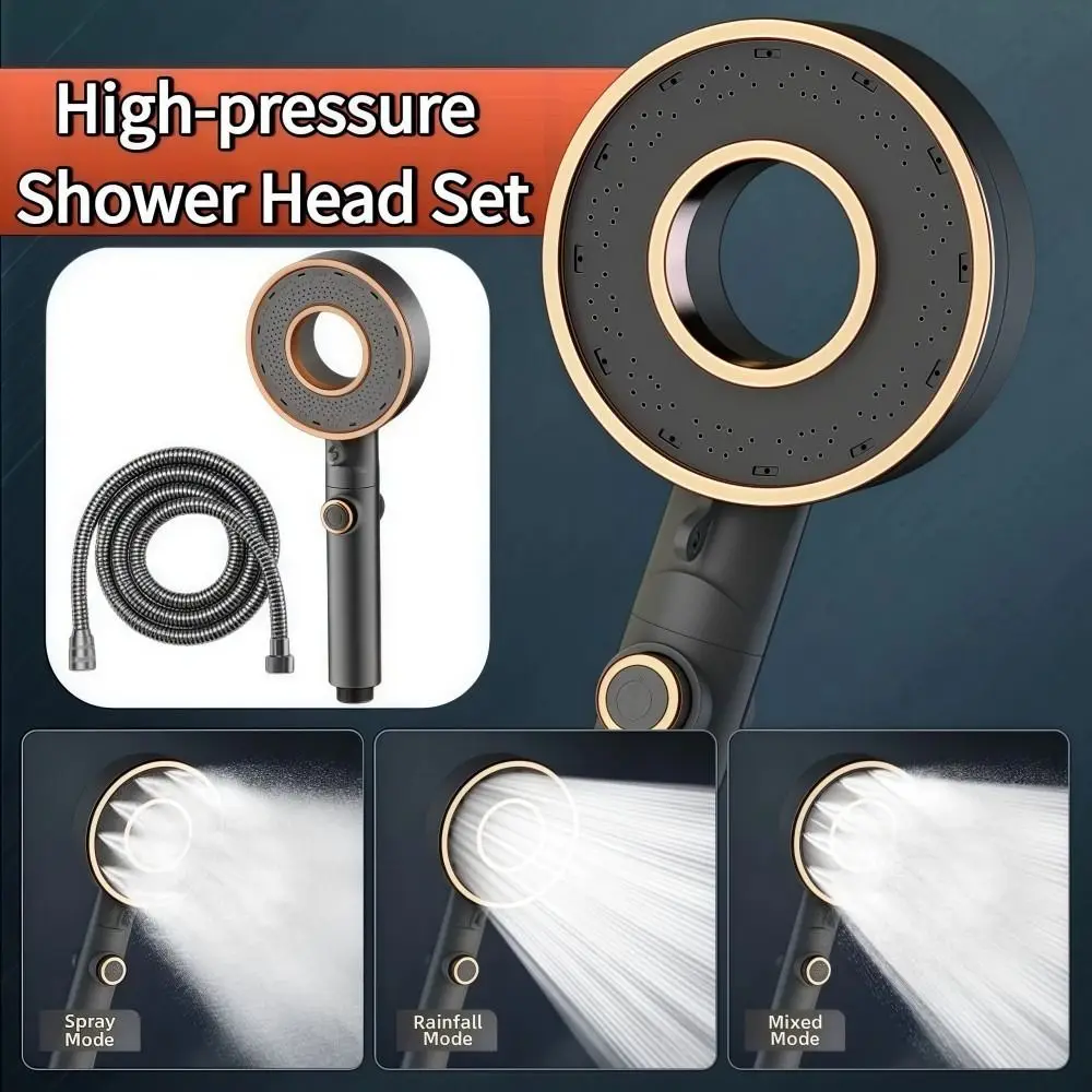 

Регулируемая по 3 уровням душевая лейка высокого давления с кнопкой остановки воды, защитой от ожогов, напорная, с общим интерфейсом