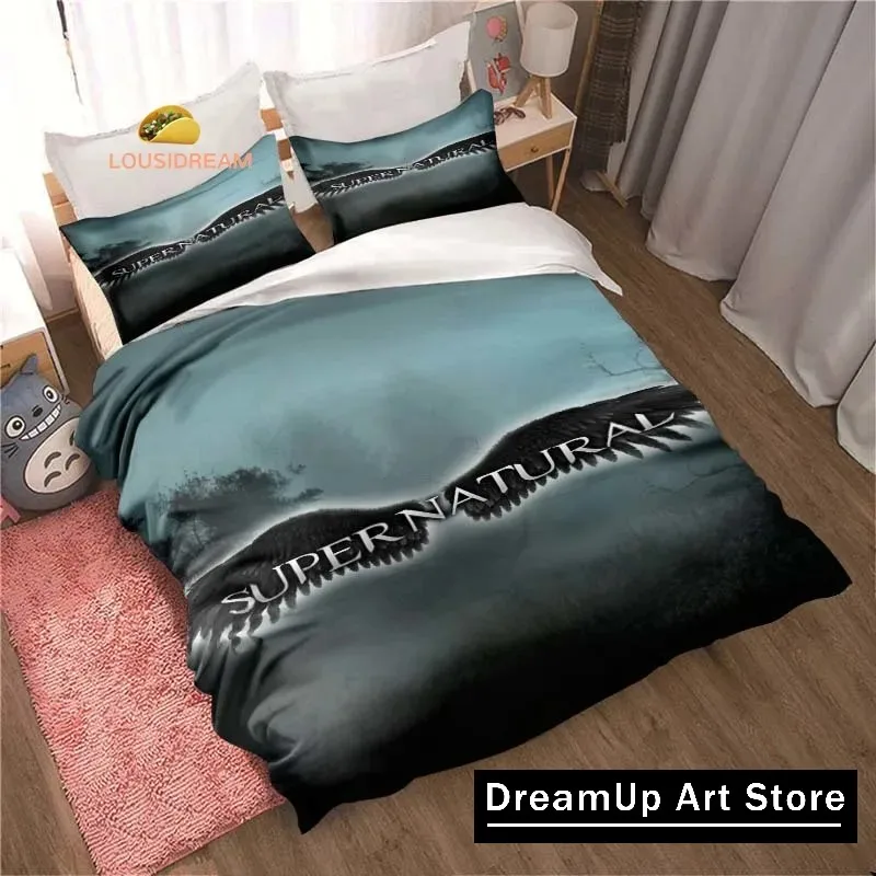 Fantasy S-Supernatural Sheets Quilt Covers Bedding Dormitory Sheets Three-piece Bedding Set Three-piece Soft Warm Bedding Set