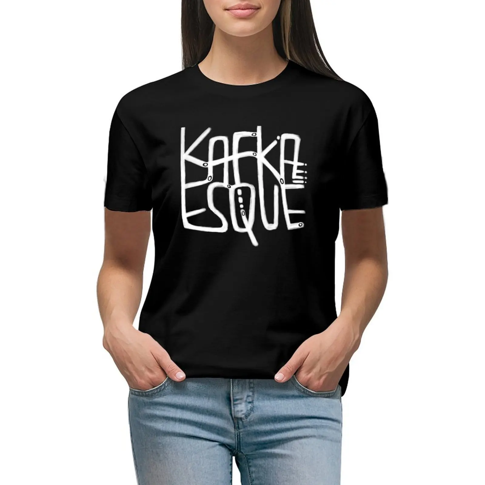 

Franz Kafka, Kafkaesque T-shirt Blouse Short sleeve tee Woman clothing