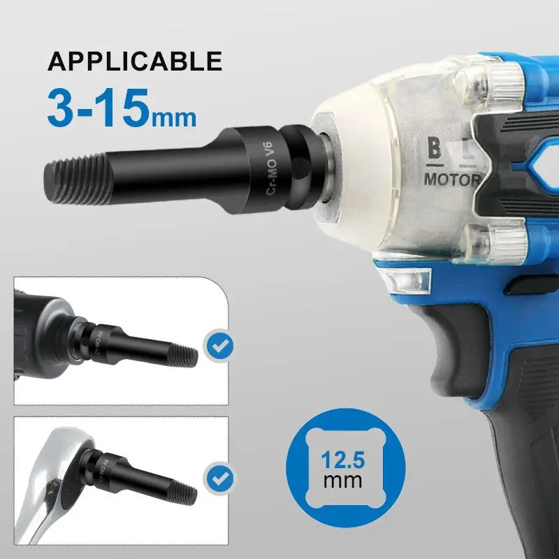 Imagem -02 - Conjunto Extrator de Parafuso de Polegadas Conjunto Extrator de Parafuso Danificado Removedor de Parafuso de Porca Conjunto Extrator de Parafuso Ferramentas de Chave de Soquete