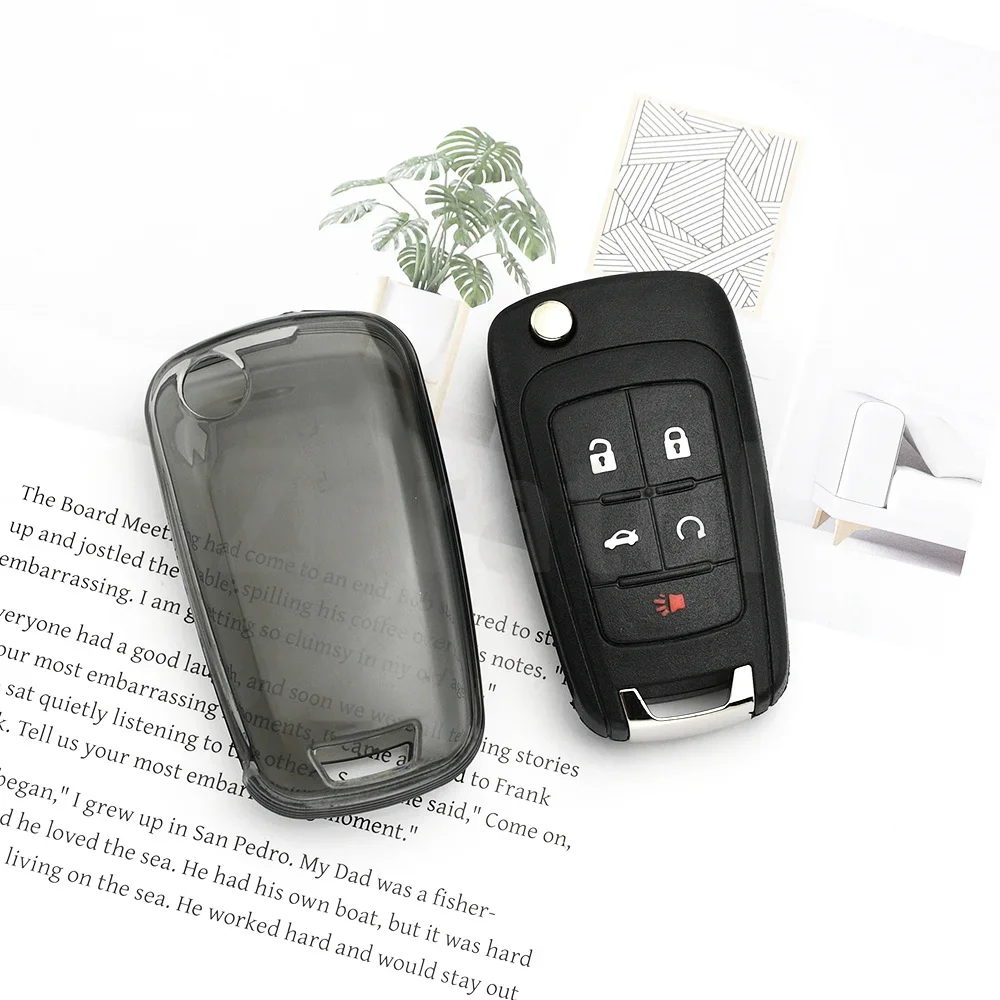 Auto For Chevy Equinox Malibu Impala Spark Sonic Camaro Cruze GMC Buick Terrain Encore Car Key Case Shell Fob Cover Keychain view 5