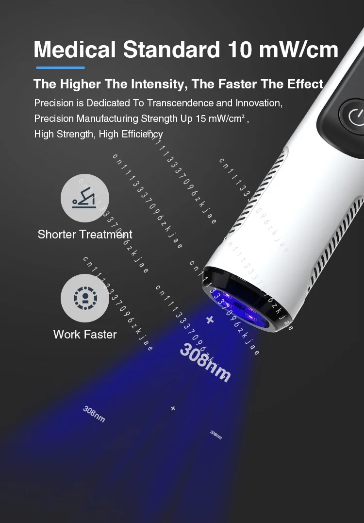 308nm Laser Excimer 308nm Phototherapy Vi,t/il.i.g.o Treatment Device UVB Narrowband Phototherapy Lamp