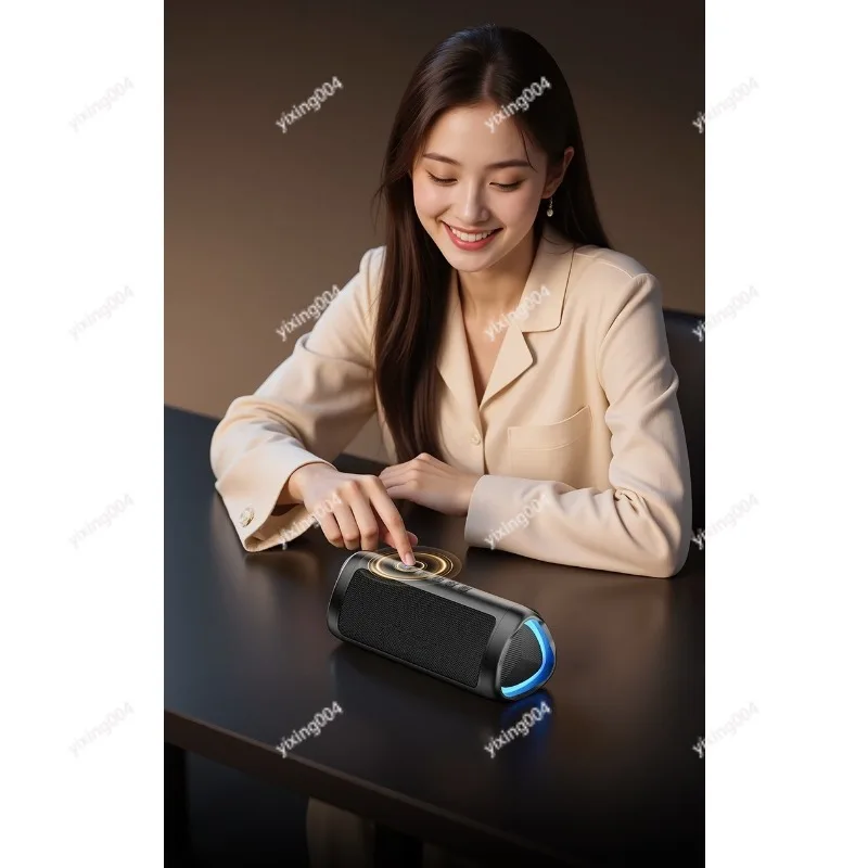 

2025 Latest Bluetooth Speaker, Small Portable Wireless Stereo with Powerful Bass