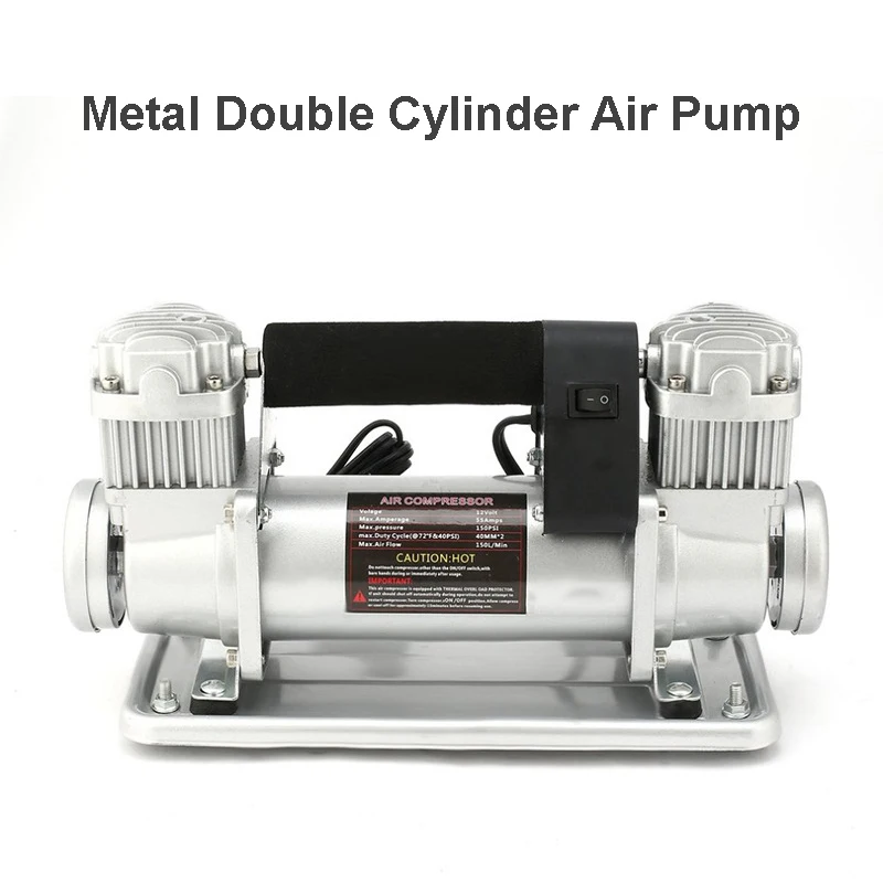 

Multi-Function Portable High-Power Car Air Pump Double-Cylinder All-Metal Fast Off-Road Play Sand Pump High-Pressure 480W