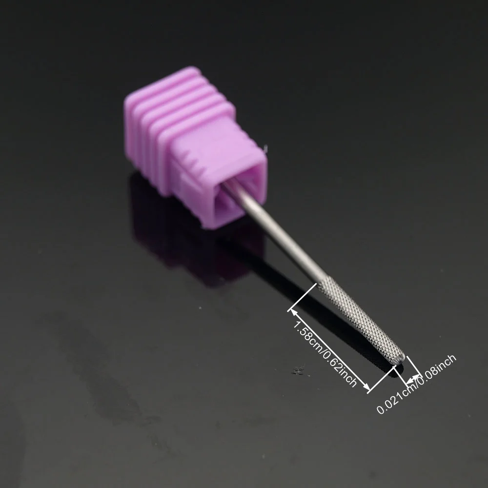 1pcs Hot Carbide Tungsten Milling Cutter Burrs Electric Nail Drill Bit, Cuticle Polishing Tools For Manicure Nail Drill Bits
