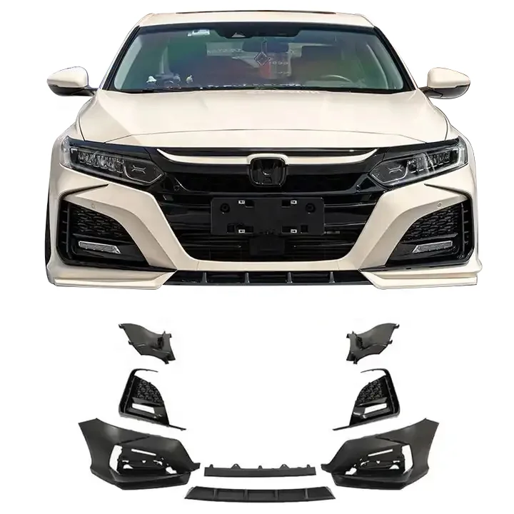

PP Material Car Front Bumper Rear Bumper Side Skirts for Honda ACCORD 2018 Yufer Style Car Bumper Bodykit Norsen