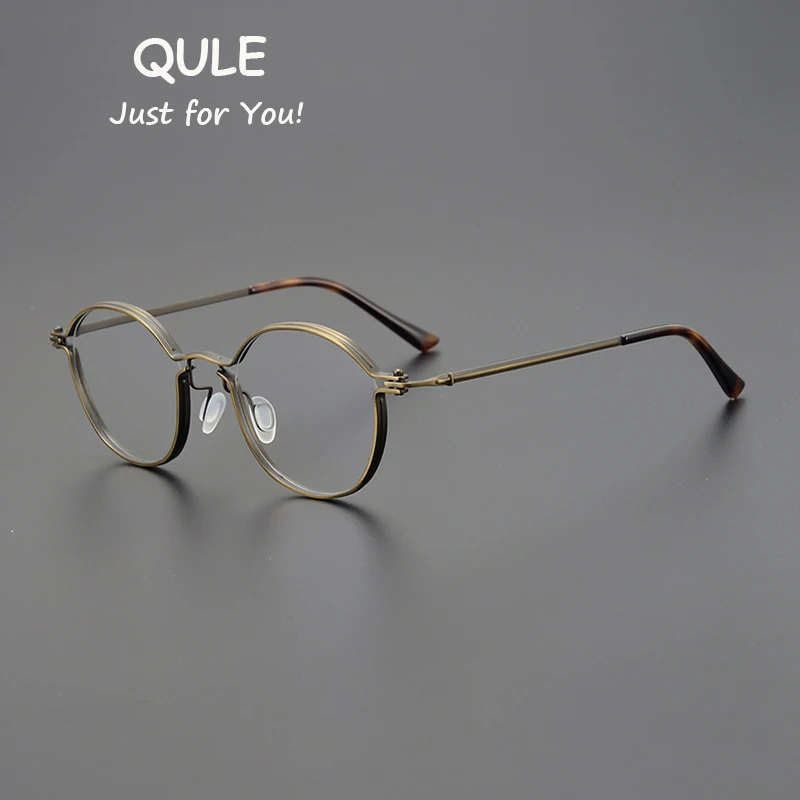 

Retro Titanium Artistic Glasses Frame Vintage Oval Men Women Eyeglasses Myopia Reading Progressive Prescription Optical Eyewear