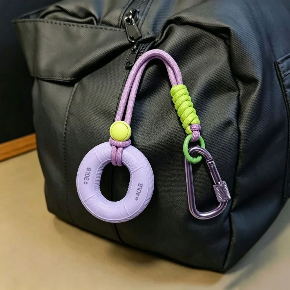 Silicone 10-20LB Hand Grip Keychain Portable Wrist Strength Grip Strength Trainer Pendant Finger Correctors Double Power Grip