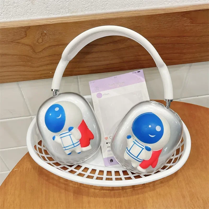 Cartoon Spaceman Case for AirPods Max Protective Headset Headphone Airpod Max Case Cover