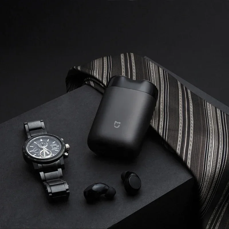 Xiaomi mijia s100 barbeador elétrico lâmina dupla portátil seco molhado navalha aparador de barba cortador usb recarregável para homens navalhas máquina