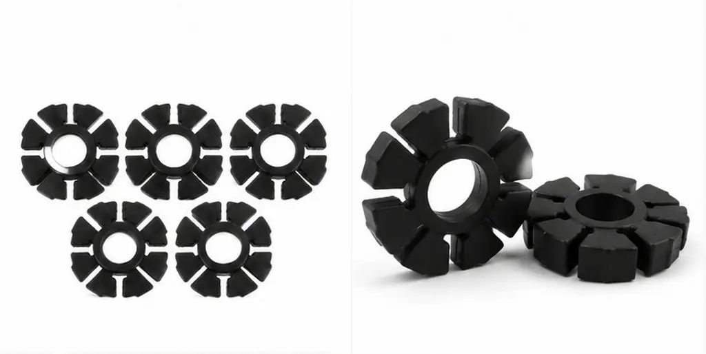 5 Pcs Motorcycle Rubber Damper Damping Device Dampening Pad Bike Shock Absorber Engine Mount Buffer Cushion Block
