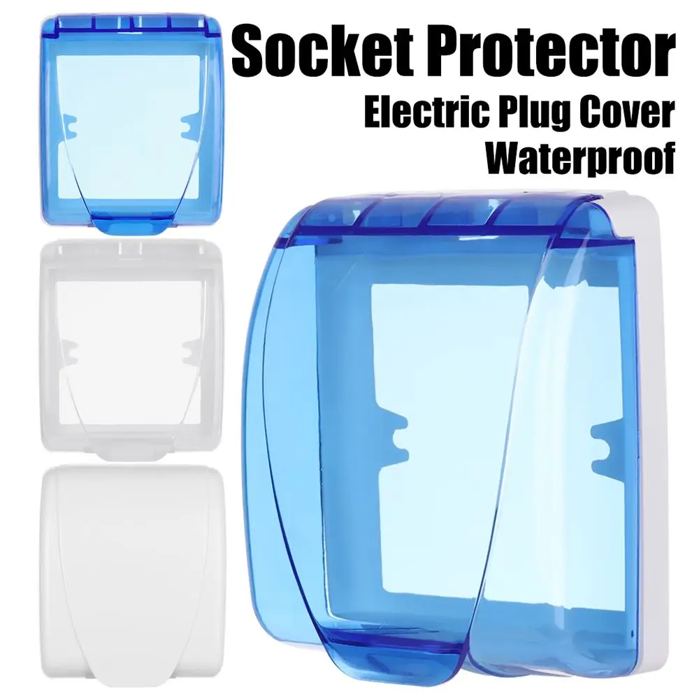 86 Type Socket Protector Electric Plug Cover Waterproof Transparent Splash Box Power Outlet Child Safety Box High Quality